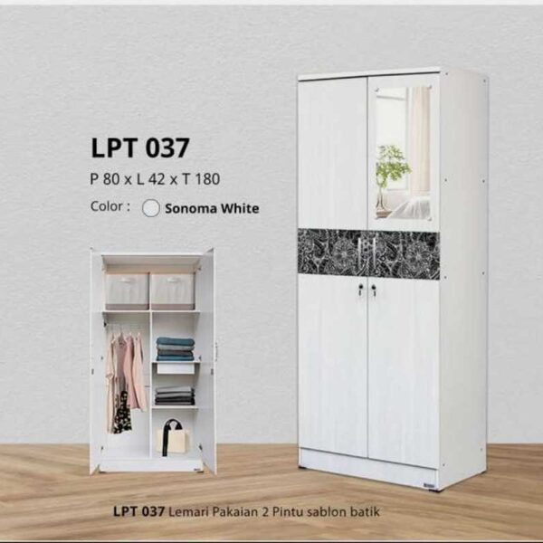 LEMARI BAJU 2 PINTU RP 700.000