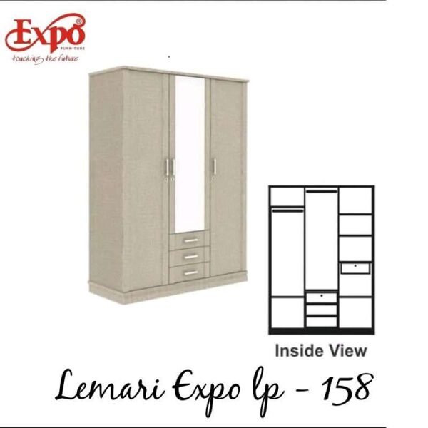 LEMARI PAKAIAN EKSP0 3 PINTU RP3.500.000