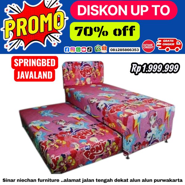 SPRINGBED ANAK KUDA PONI JAVALAND RP1.700.000