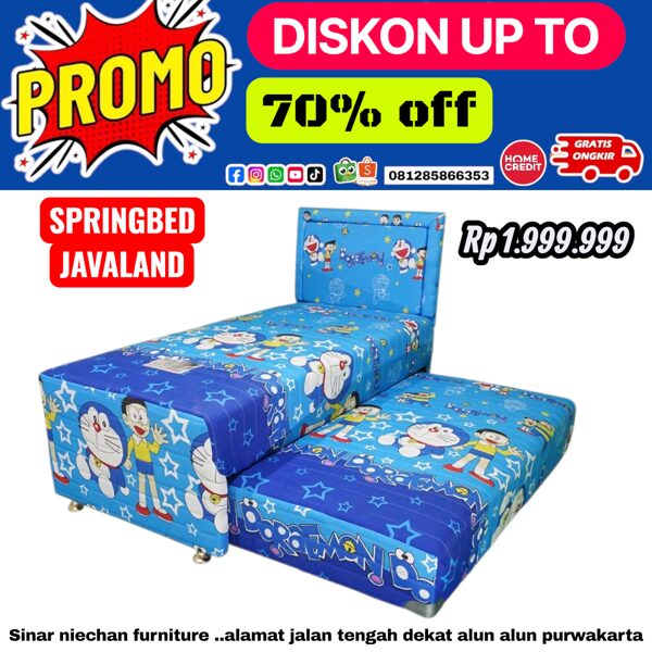 SPRINGBED ANAK DORAEMON JAVALAND RP 1.700.000